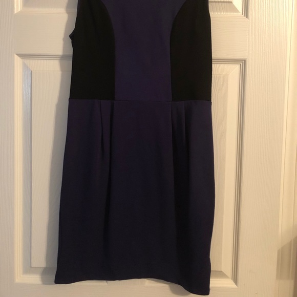 Bebe Color Block Side Panel Scoop Neck Dress - Picture 3 of 8
